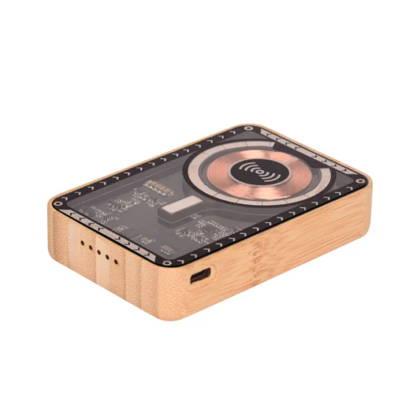 Juniper Bamboo 10000 mAh Transparent MagSafe Power Bank - Image 2