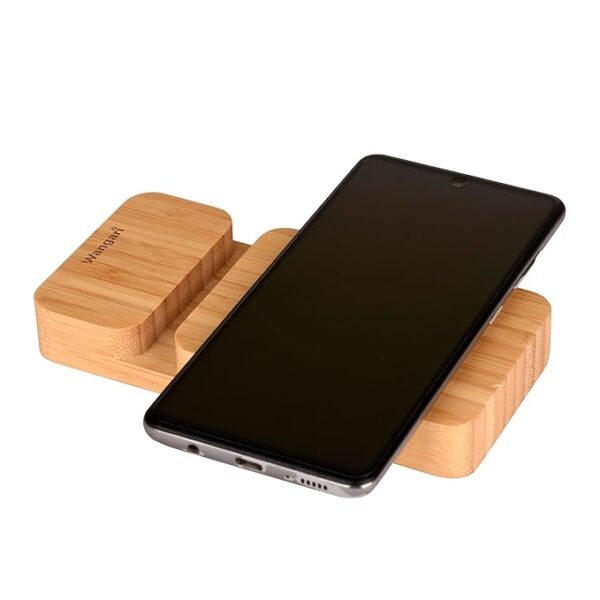 Wangari Oak 2 In1 Wireless Power Bank with Phone Stand - Image 2