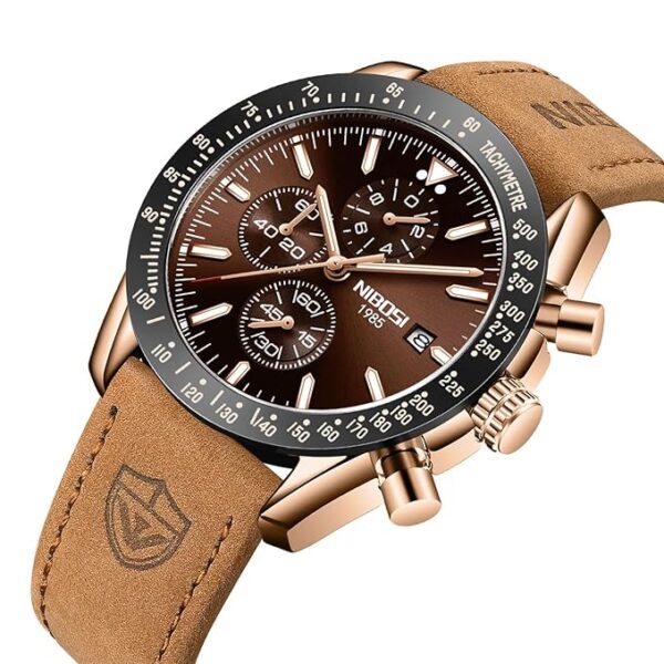 NIBOSI Men's Watch Analog Silicone Quartz Wrist Watch - Image 6