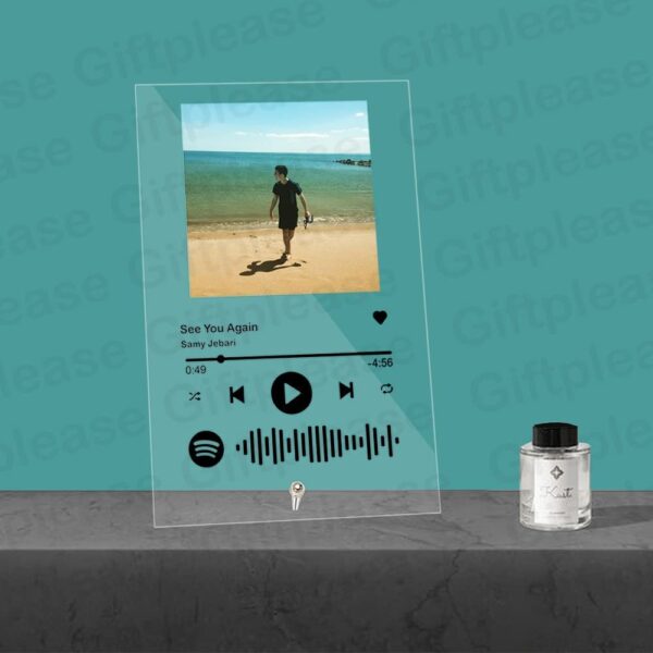 Giftplease Customized Photo and song Spotify Frame With Steel Removable Stand - Image 3