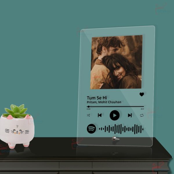Giftplease Customized Photo and song Spotify Frame With Steel Removable Stand - Image 2